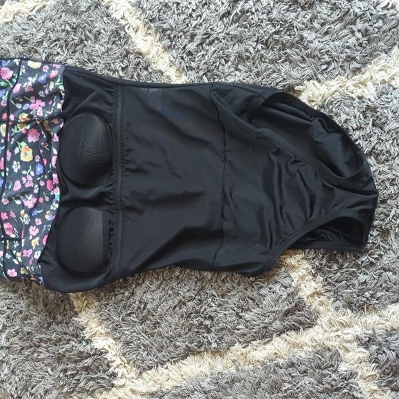 St Johns Bay Floral Swimsuit Dress Padded Size Women's 10 - Picture 6 of 10